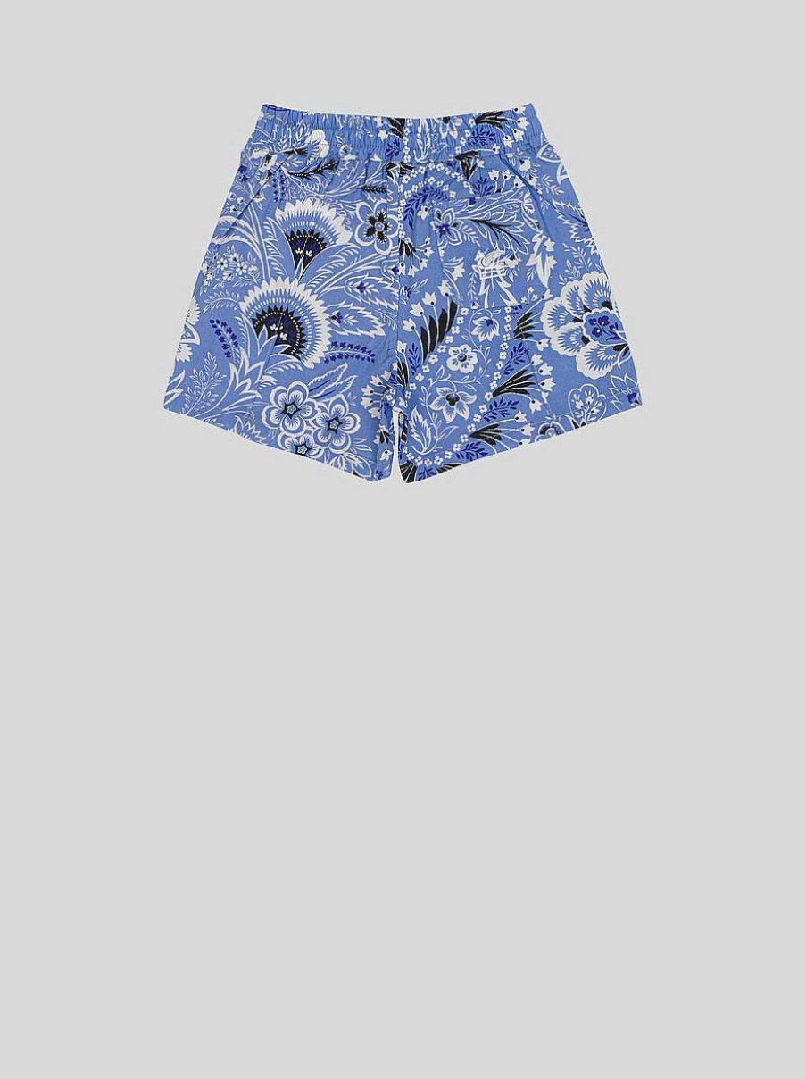 ETRO Einfarbige Paisley-Bermudashorts Fur Babys Hellblau Baby Junge 1-9 Monate