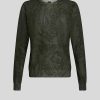 ETRO Paisley-Pullover Aus Seide Und Kaschmir Navy Blau Strickwaren