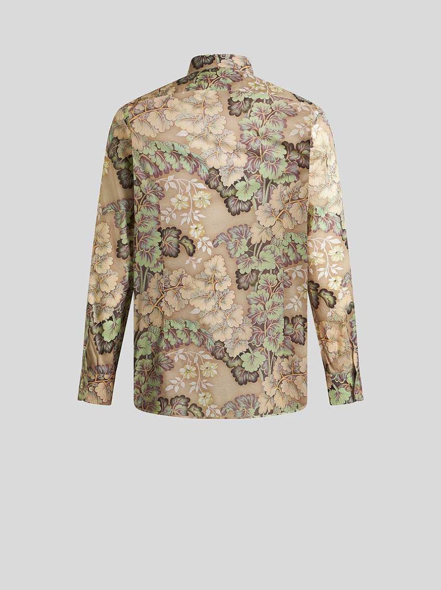 ETRO Laubhemd Beige Hemden