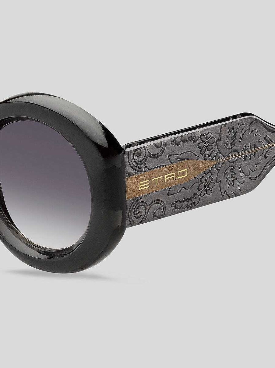 ETRO Paisley-Sonnenbrille Grau Sonnenbrille