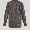 ETRO Denim-Jacquard-Hemd Schwarz Hemden Und Blusen