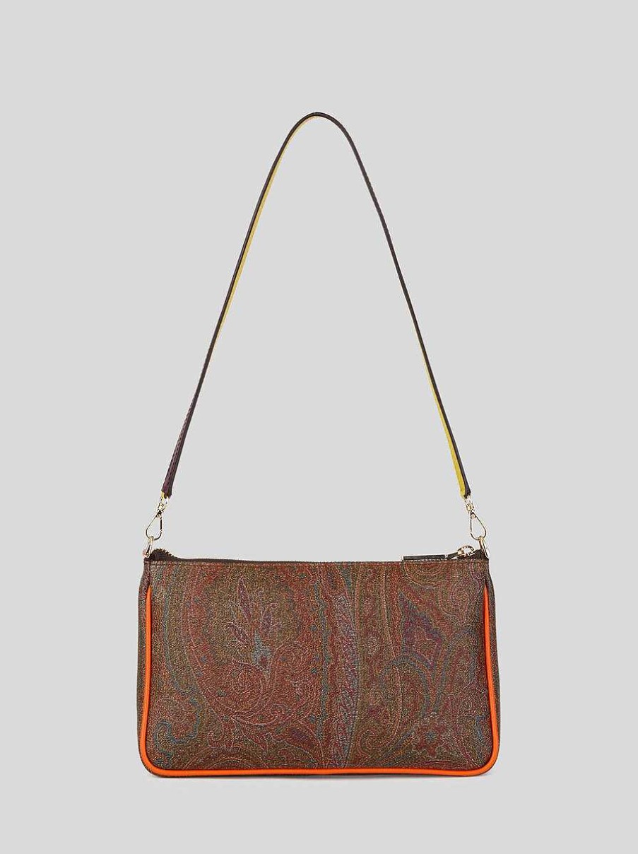 ETRO Paisley-Minitasche Mit Mehrfarbigen Details Burgund Paisley