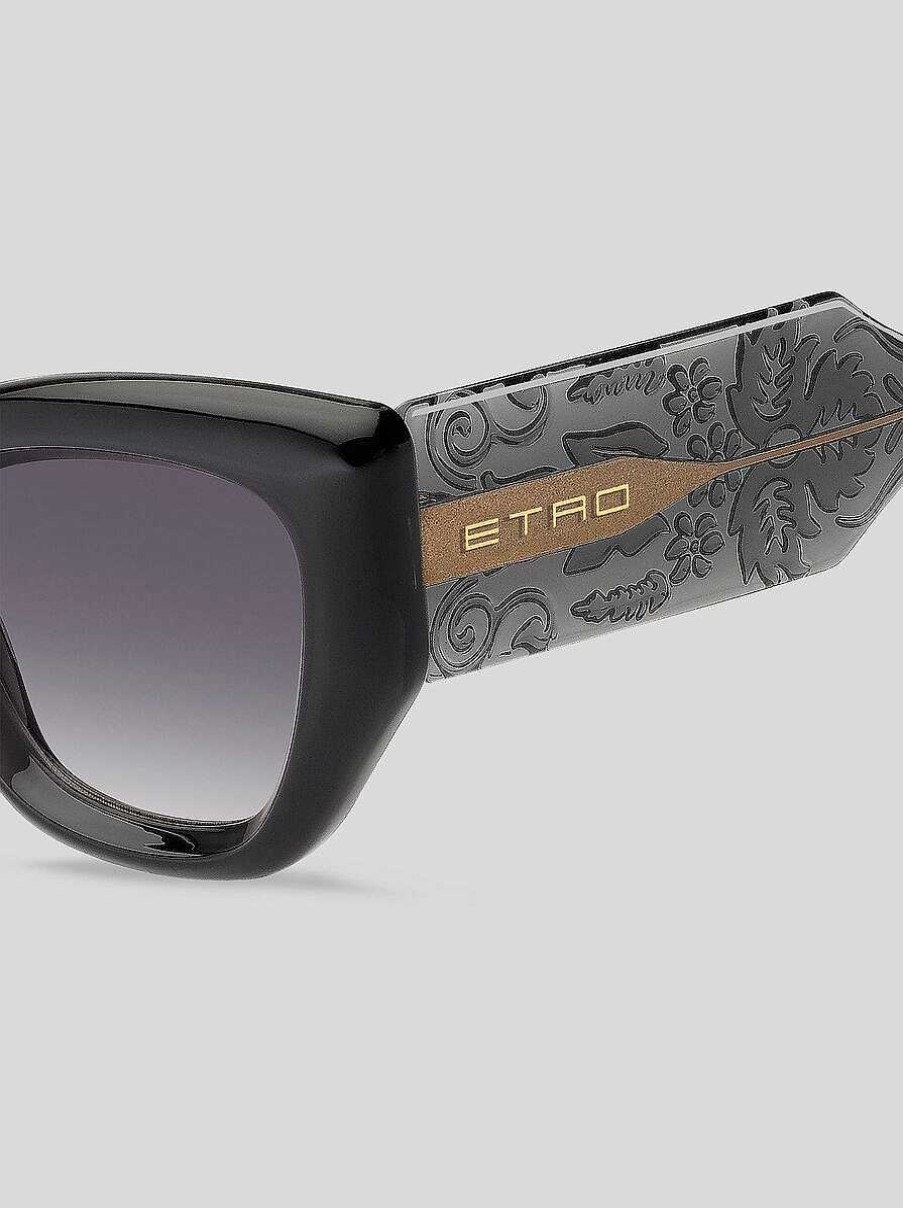 ETRO Paisley-Sonnenbrille Grau Sonnenbrille